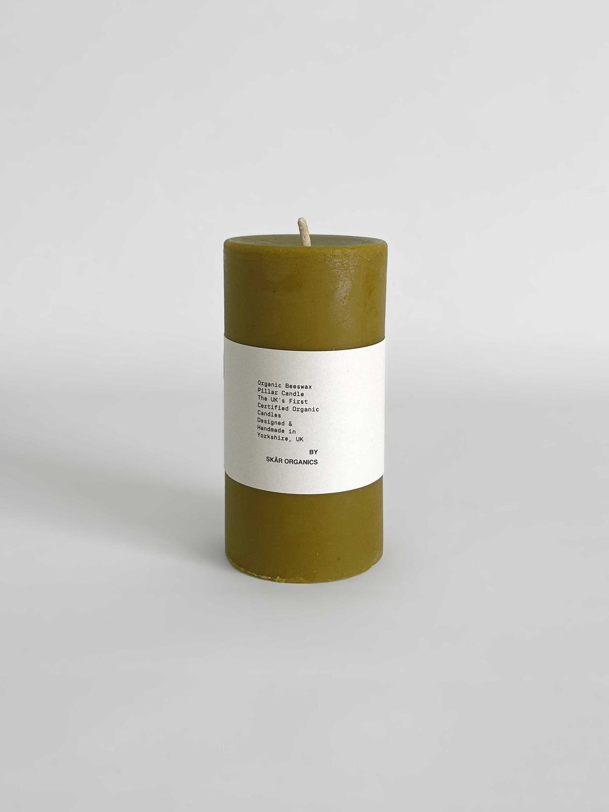 Organic Beeswax Hand-poured Pillar Candle | 14cm