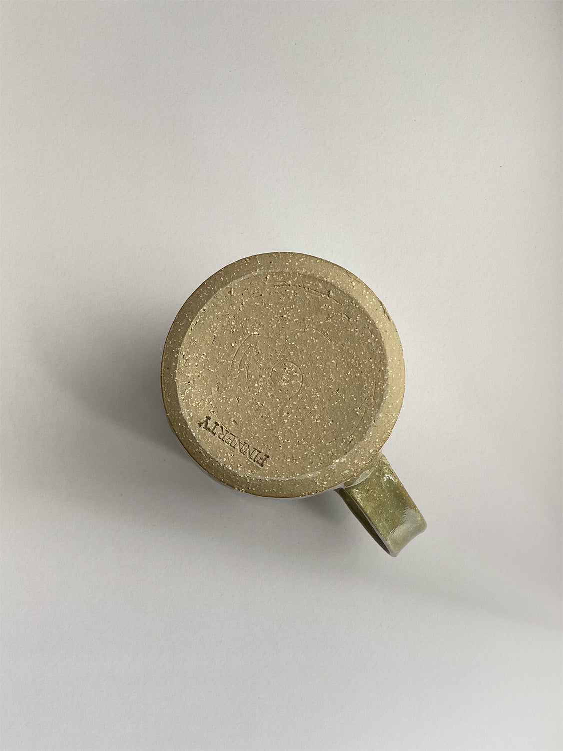 Sea Green ceramic mug - base.