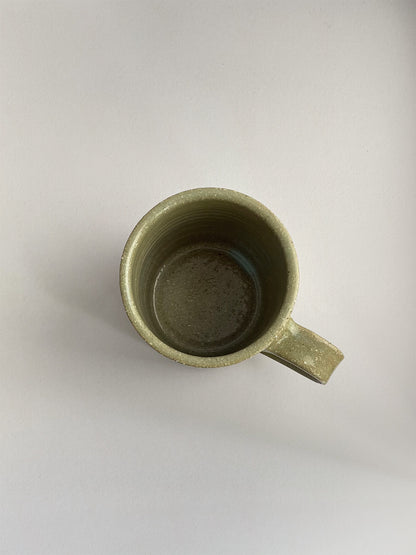 Sea Green ceramic mug - top.