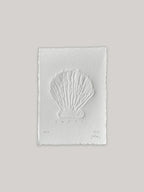 Shell hand-embossed artwork - front.
