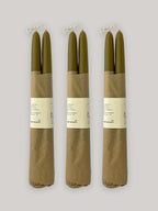 Organic Beeswax Hand-dipped Taper Candle Set | 3 Pairs