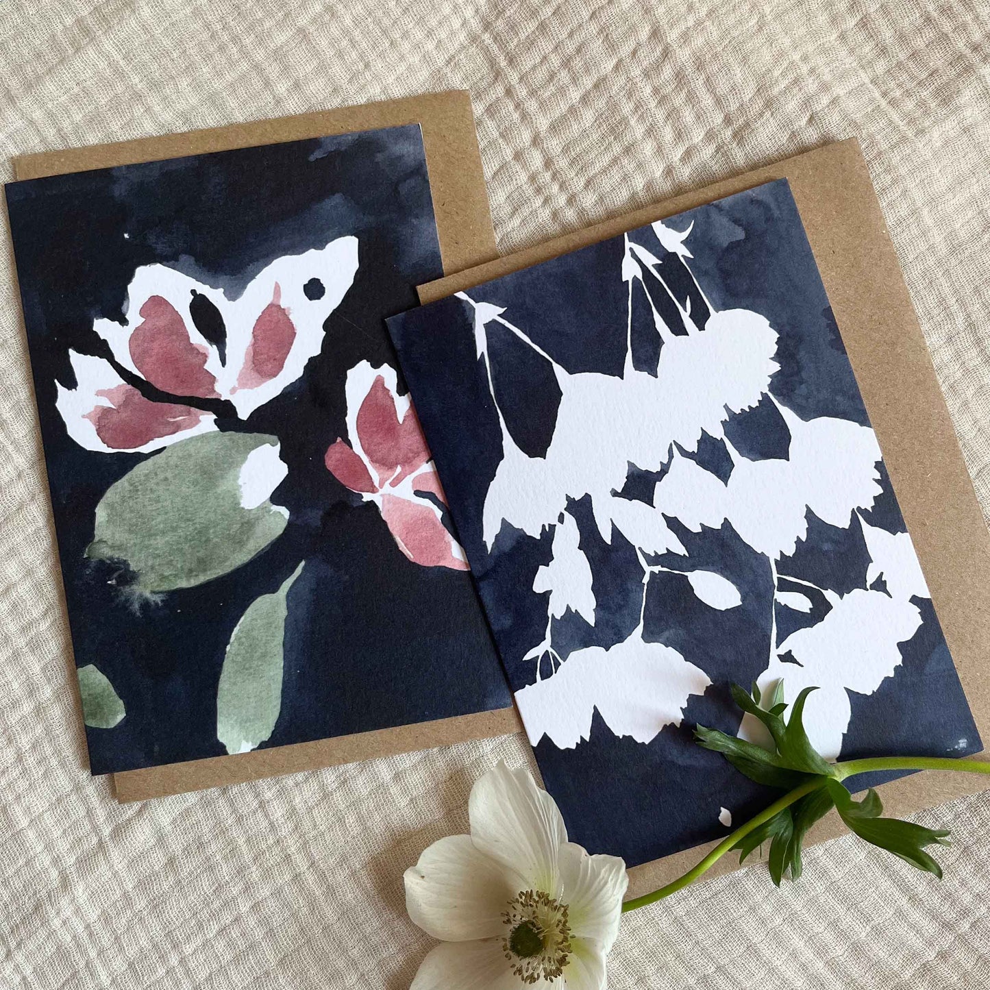 April Blossom Botanical Greeting Card | A6