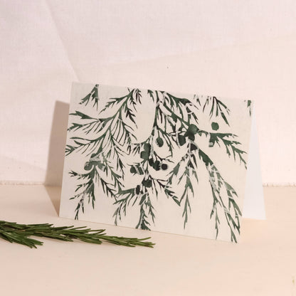 Winter Branches Botanical Christmas Card | A6