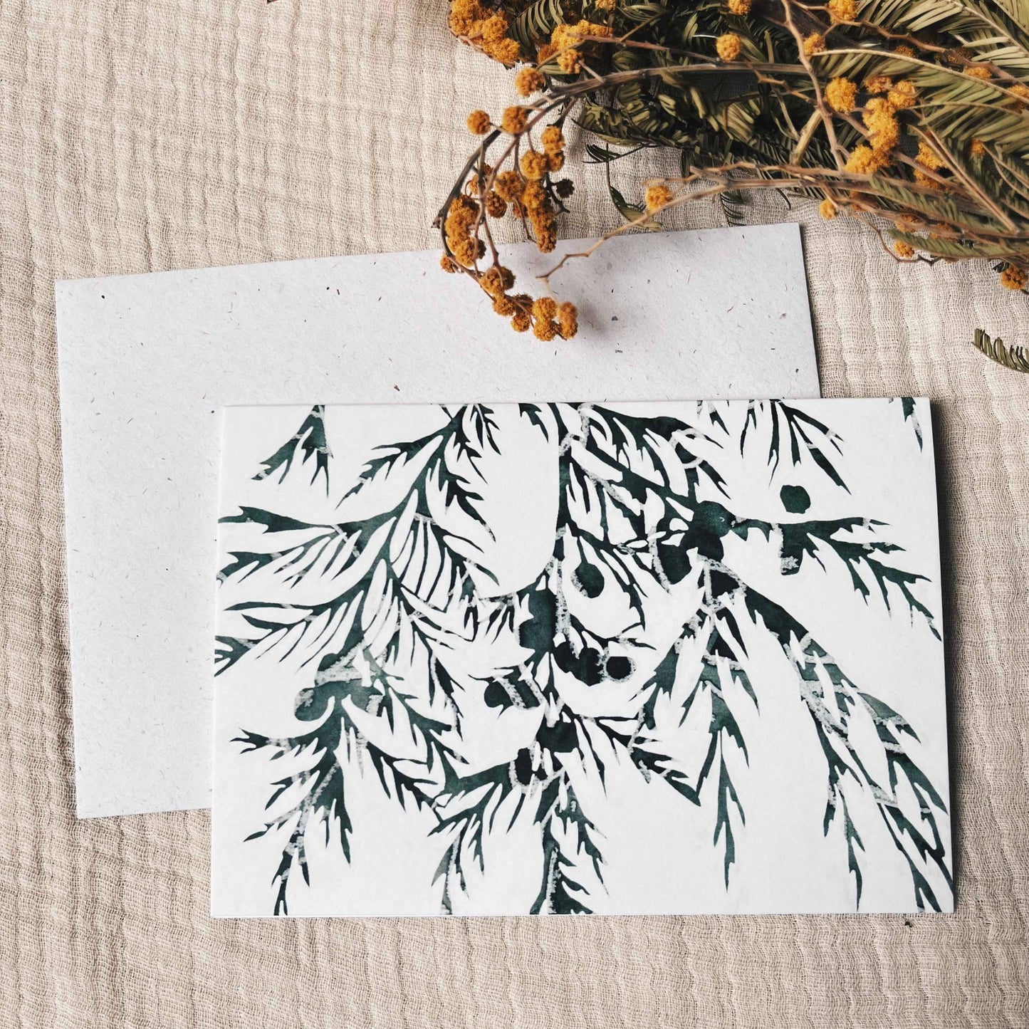 Winter Branches Botanical Christmas Card | A6