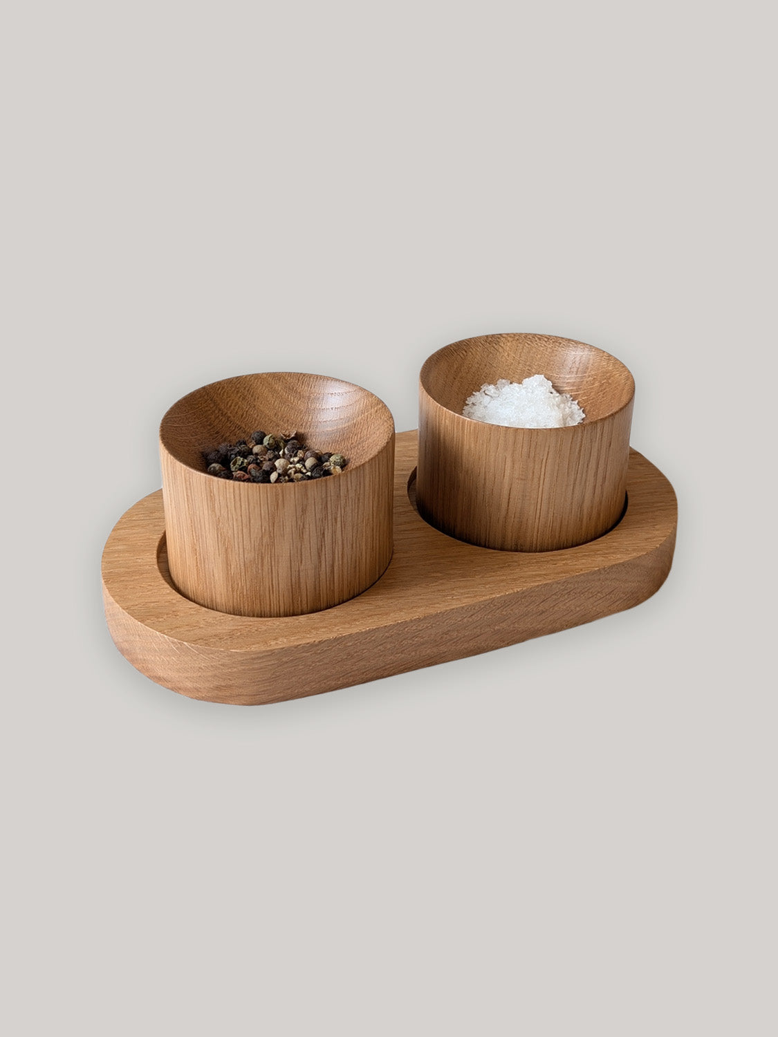 Wooden Pinch Pot Set in English Oak