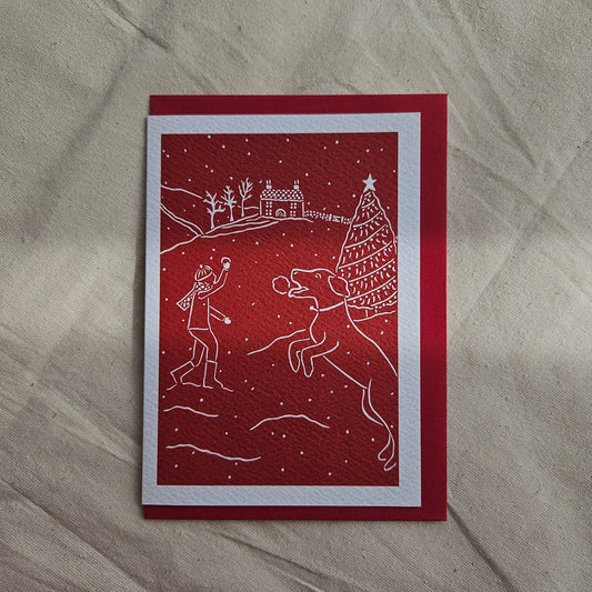 Snow Fun Christmas Card | A6