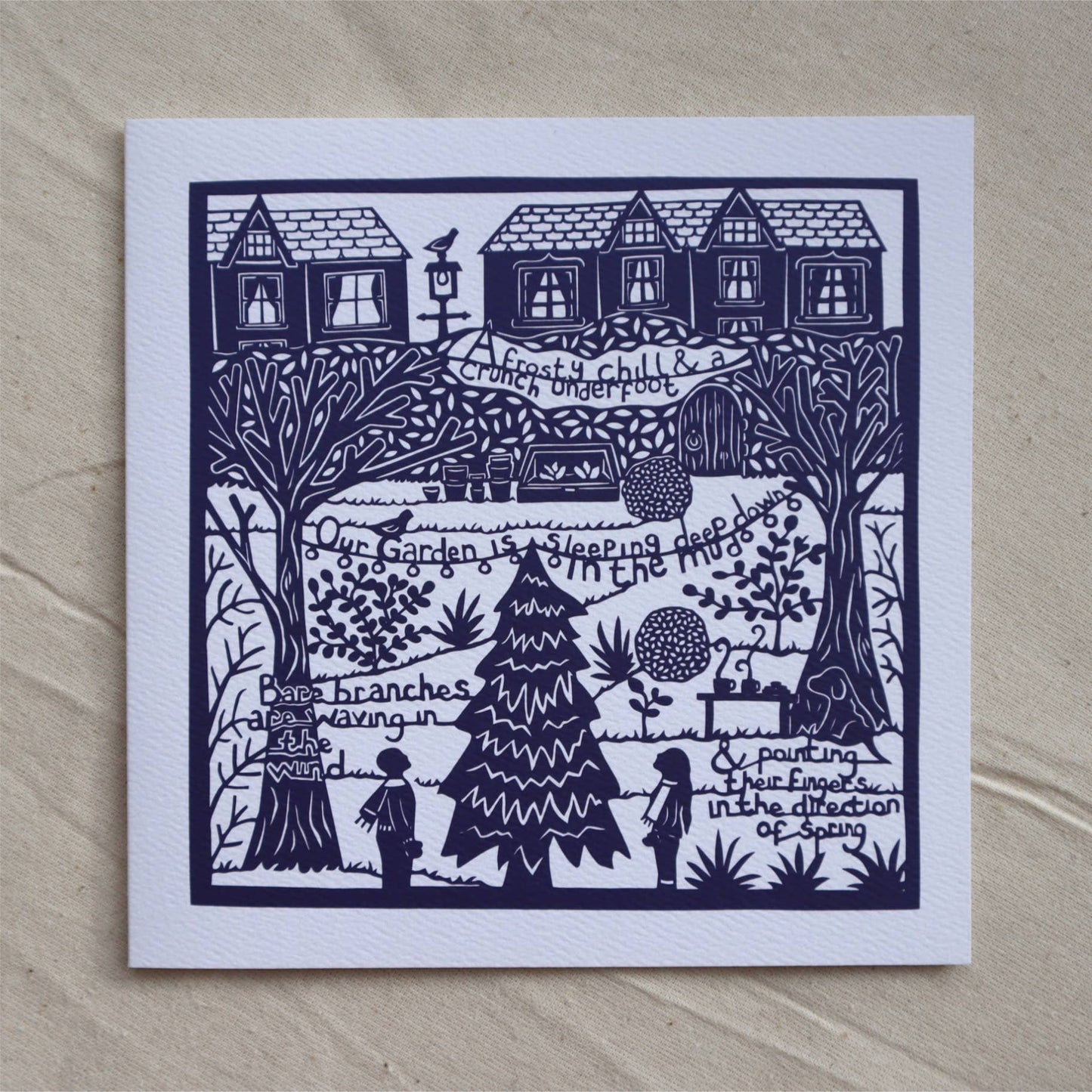 Winter Garden Greeting Card